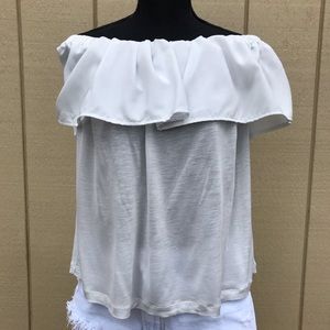 French connection off the shoulder shirt